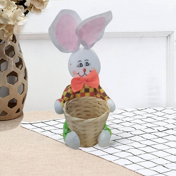 YHAICO Easter Candy Eggs Small Flower Basket Egg Buckets Gifts Tote Bags Egg Hunt for Spring Theme Party Favors(Macron Color) Easter Basket Art Funny Kindergarten Colorful Basket