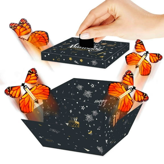 YHAICO Gift Boxesfor Presents When The Gift Box Is Opened A Group of Butterflies Will Be Released Creating A Fascinating Scene of Surprise for The Recipient Ensuring Gift Box Large