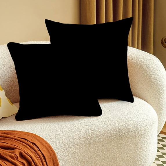 YHAICO Halloween Pillow Covers Body Pillow Cover Black Pillowcase 2PCS Pillow Cover Modern Solid Color Cushion Pillow Backrest Pillow Cover