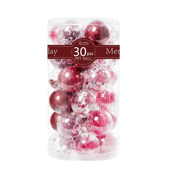 YHAICO Hanging Decorations for Party Hanging Decorations for Office 30PCS Christmas Ball Ornaments Christmas Tree Decoration Holiday Multiple Styles Ornaments for Christmas Trees Party Ball