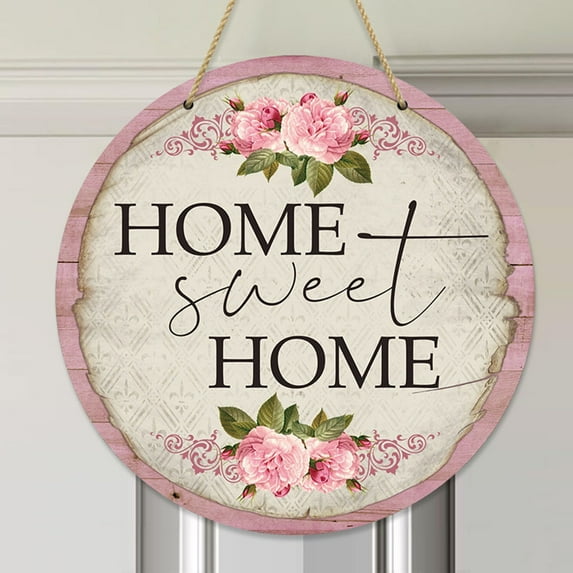 YHAICO Hanging Sign Hanging Signs Home Decor Wooden Doorplate Sign Hanging Flowers Spring Decoration Wooden Spring Farmhouses Rural Corridor