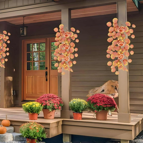 YHAICO Holiday Decoration Family Fireplace Decoration Holiday Party Decoration Garland for Wedding Valentine's Day Party Window Table Decoration