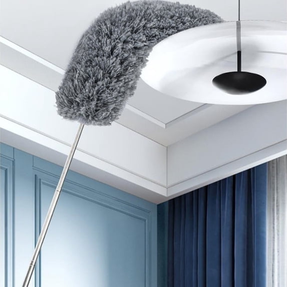 YHAICO Home Cleaning Tools,Brush Cleaning,Microfiber Feather Duster with Extendable Pole and Bendable Head,Duster for Cleaning Ceiling, Fan, Furniture