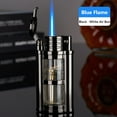 thumbnail image 1 of YHAICO Lighter Fluid Lighters Pack Bic Transparent Compartment Visible Gas Window Direct Charging Lighter Personality Multi Color Gas Compartment Red Blue Flame Lighter, 1 of 2