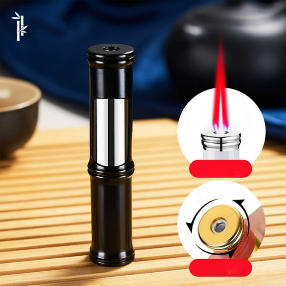 YHAICO Lighters for Candles Lighter Fluid Refill Torch Lighter Cool Lighter Windproof Lighter Red Flame Regulable Inflatable Butane Lighter Suitable for Camping Outdoor Men and Women Gifts