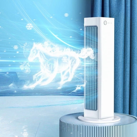 YHAICO Mini Air Conditioner with USB-C - Rechargeable Bladeless Fan for Bedroom, Office, Dorm, Car, Evaporative Mini Air Conditioner