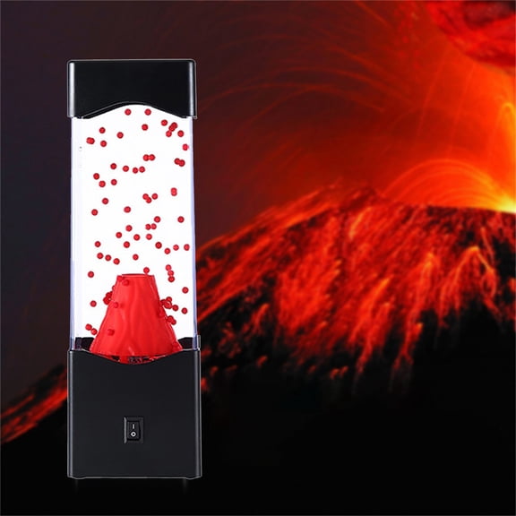 YHAICO Night Light Volcano Lamp USB Powered Or AAA Battery Volcano Mini Lamps for Kids Night Light Office Desktop Decoration Mood Night Light