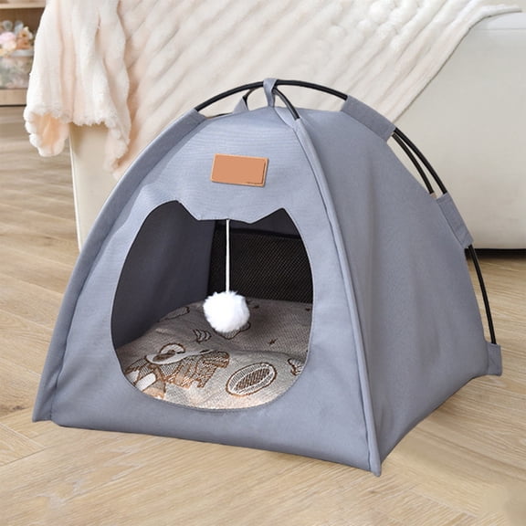 YHAICO Pet Bed Cute Hello Kitty Dog Bed Four-Season Semi-Enclosed Pet Tent House for Small Dogs Cats Teddy Tent Dog House Washable and Waterproof Outdoor Cats Bed