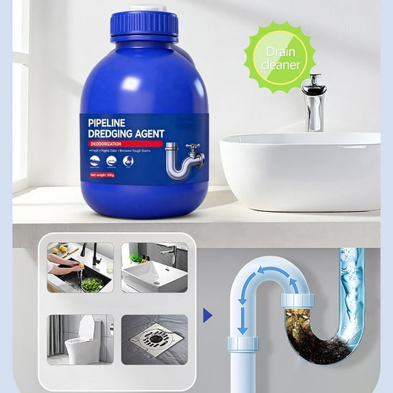 YHAICO Pipe Bobo StrengthDrain Cleaner,300ml Multi-Purpose Drains Unblocker Powerful Gel for Bathroom Kitchen and Laundry Pipe Removes Clogs and Odors