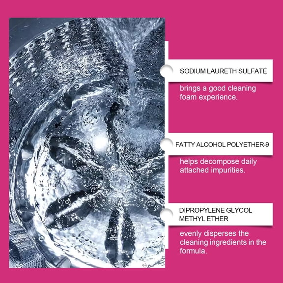 YHAICO Powerful Washing Machines Cleaner Deep Descaling Odor Remover for Front-Load Top-Load Washers 100ml