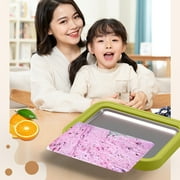 YHAICO Rolled Ice Cream Kit Ice Cream Roll Maker Rolled Ice Cream Machine Sweet Pan Instant Cold with 2 Spatulas for Making Rolled Ice Cream Yogurt
