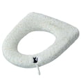 thumbnail image 1 of YHAICO Toilet Seat Elongated Toilet Seat Covers Disposable Thickened Small Floral Faux Furs Toilet Seat Cushion with Handles, 1 of 5