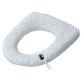 thumbnail image 1 of YHAICO Toilet Seat Elongated Toilet Seat Covers Disposable Thickened Small Floral Faux Furs Toilet Seat Cushion with Handles, 1 of 5