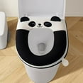 thumbnail image 1 of YHAICO Toilet Seat Round Toilet Seat Bumpers Cute Toilet Seat Cushion Winter Home Toilet Seat Cushion Cover Thick Zipper Toilet Cushion, 1 of 6