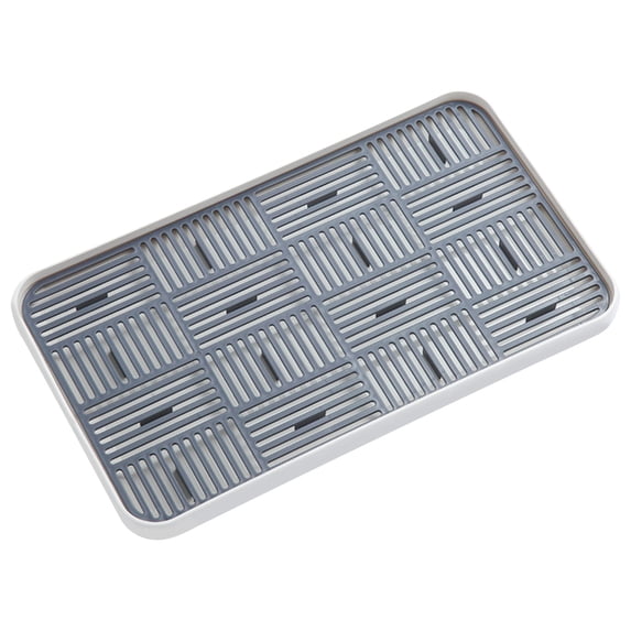 YHAICO Tray Decor Trays for Eating Tray for Walker Draining Board,Household Double Layer Dr-ain Tray,Kitchen Fruit and Vegetable Dish Storage Tray,Plastic Tea Tray