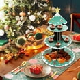 thumbnail image 1 of YHAICO Tray Decor Trays for Eating Vegetable Tray Christmas Disposable Cake Stand Three Tier Paper Dessert Display Fruit Rack Santa Tree Designs Decorative Trays Holiday Party, 1 of 6