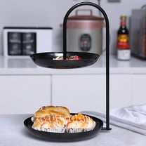 YHAICO Tray Table Trail Mix Veggie Trays European Style Dried Fruit Tray Modern Decorative Ornaments Double-layer Home Living Room Coffee Table Fruit Tray Snack Tray Cosmetics Storage