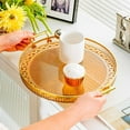 thumbnail image 1 of YHAICO Tray Table Tray for Coffee Table Vegetable Tray High Color Water Cup Tray Home Living Room Teacup Tea Tray Desktop Cup Storage Tray Feeling Dinner Fruit Plastic Serving Tray Platters, 1 of 6