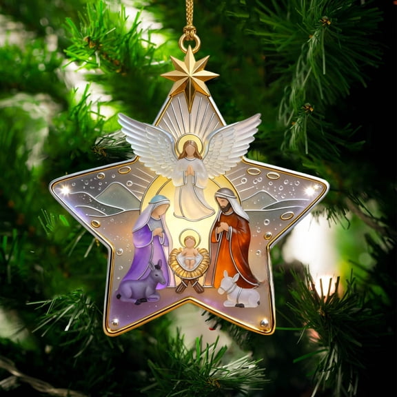 YHAICO Valentines's Day Hanging Decorations Weddings Hanging Decorations Heart Ornaments Large Acrylic Pendant for Tree Birth Scene Decoration