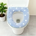 thumbnail image 1 of YHAICO Winter Thickened Toilet Seat Toilet Seat Cushion Luminous Toilet Seat Washable Household Toilet Seat Warm Winter Plushs Zipper Widespread Toilet Seat Suitable for Bathroom Decoration, 1 of 6