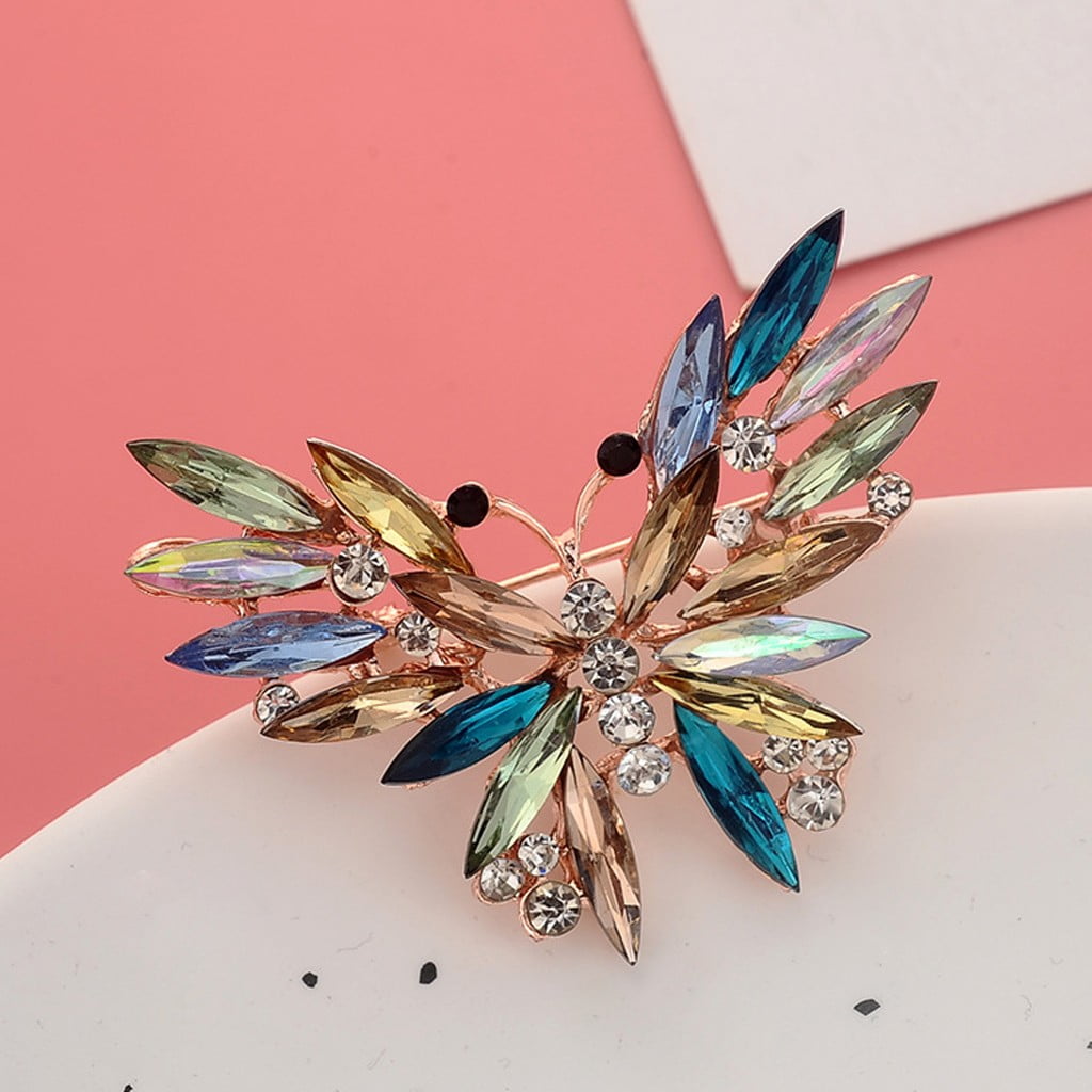 YHAIOGS Fancy Vintage Style Flower Brooch Pin Spider Brooch High-End ...