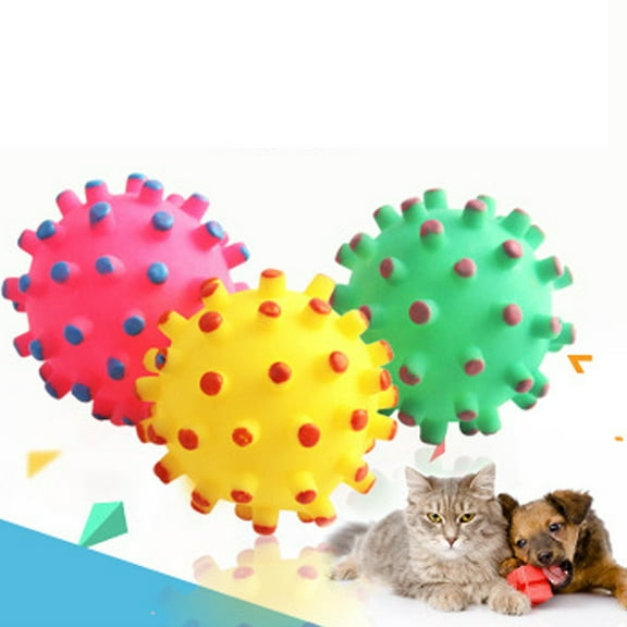 YHAIOGS Rubber Bounce Balls Pet Dog Toys interactive for Puppy