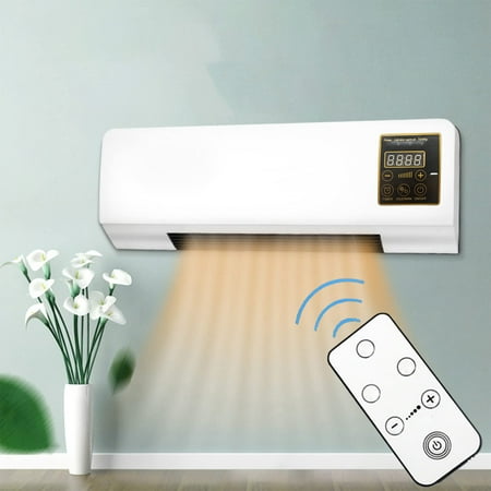 YHAIOGS Small Conditioner, Wall Mounted Conditioner Mini and Heating Conditioner with Remote Control Conditioning Hot Fan for Bedroom Living Ro