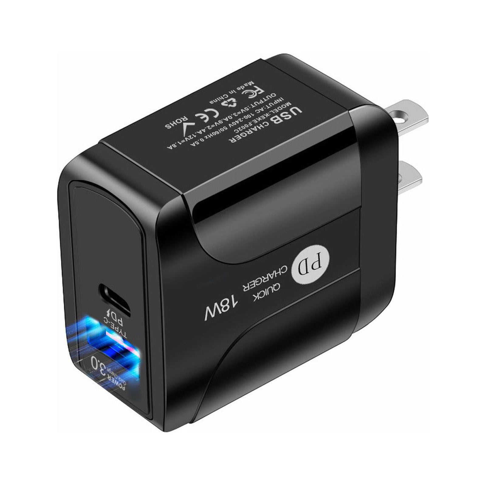 YHAIOGS with LED QC3.0+PD18W PD Compatible QC3.0 Fast Charging Mobile ...