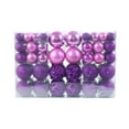 thumbnail image 1 of YHAJDS 100PCS Christmas Ball Ornaments 1.18/2.36in Shatterproof Xmas Bulbs Christmas Ornaments Set Xmas Tree Balls Hanging Balls for Wedding Holiday Halloween Party Decor Christmas Wreath Ornaments, 1 of 5