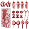 thumbnail image 1 of YHAJDS 15PCS Christmas Ball Ornaments 1.57/3.15in Shatterproof Xmas Bulbs Christmas Ornaments Set Xmas Tree Balls Hanging Balls for Wedding Holiday Halloween Party Decor Christmas Wreath Ornaments, 1 of 5