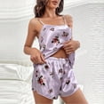 thumbnail image 1 of YHAJDS 2 Piece Sleepwear Loungewear Love Print Sleeveless Tank Top And Shorts Pajama Set for Women, 1 of 3