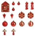 thumbnail image 1 of YHAJDS 46PCS Christmas Ball Ornaments 1.57/3.15in Shatterproof Xmas Bulbs Christmas Ornaments Set Xmas Tree Balls Hanging Balls for Wedding Holiday Halloween Party Decor Christmas Wreath Ornaments, 1 of 5