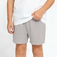 thumbnail image 1 of YHAJDS Baby Boy Girl Swim Beach Shorts Solid Color Linen Like Elastic Waist Outdoor Summer Bottom Boys Pull On Shorts, 1 of 1