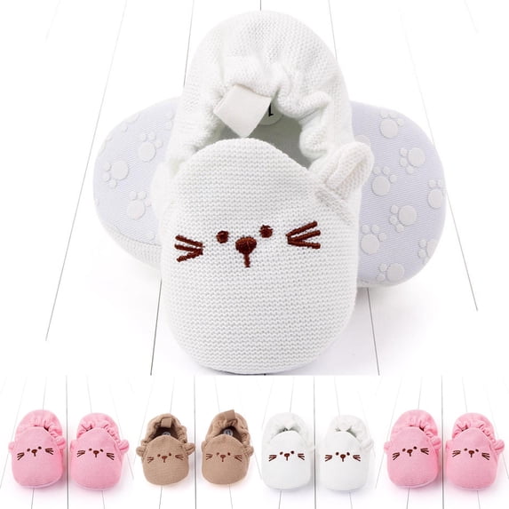 YHAJDS Baby Newborn Walking Shoes Knit Soft Sole Non Slip Breathable Summer First Shoes for Infant Boys Girls