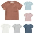 thumbnail image 1 of YHAJDS Baby Short Sleeve T Shirt Soft Cotton Tee Casual Top, 1 of 4