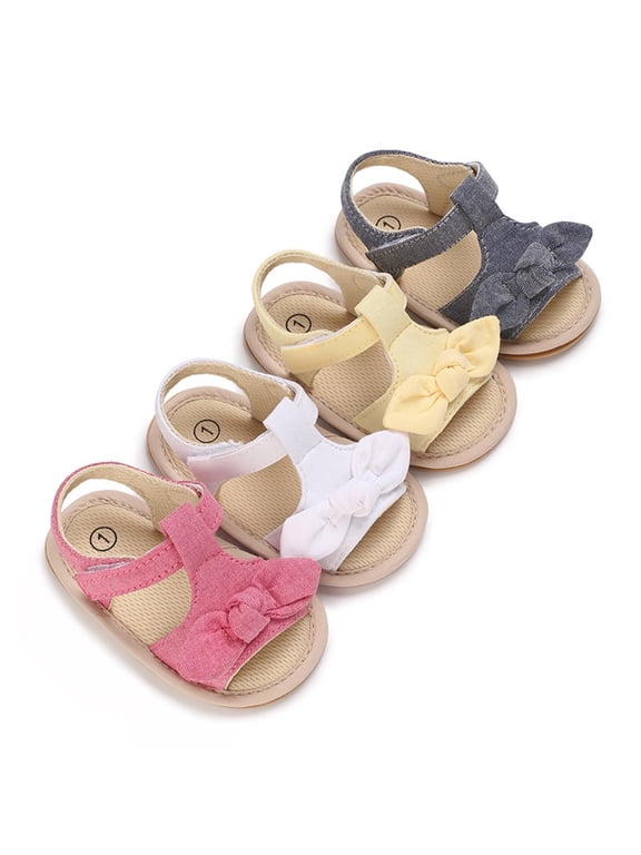 Infant Outdoor Sandals Non Slip Breathable Flat Soft Sole Summer First Walker for Baby Girl Boy 6-12 Months