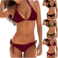 thumbnail image 1 of YHAJDS Bikini Sets for Women Deep Backless 2 Piece Swimwear, 1 of 3
