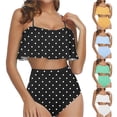 thumbnail image 1 of YHAJDS Bikini Sets for Women Ruffle Underwire Top And Bottom Swimsuit, 1 of 5
