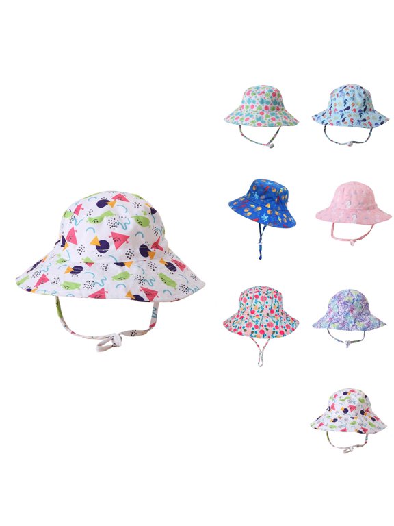 Bucket Sun Hat UPF 50+ Wide Brim Summer Outdoor Beach Cap Kids Toddler
