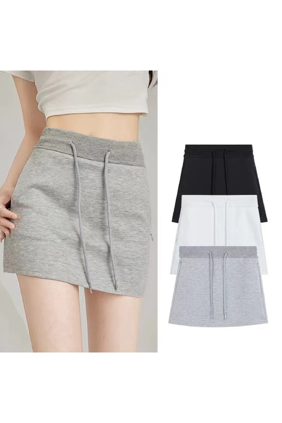 Casual Skirts For Women Drawstring High Waist Bodycon A Line Skirt Chafing Women