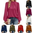 thumbnail image 1 of YHAJDS Casual Womens Sweatshirts Blouse Coat Zipper Random Patchwork Print Long Sleeve 3/4 Sleeve V Neck T Shirt Fall Fall Winter Casual, 1 of 4
