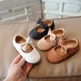 thumbnail image 1 of YHAJDS Girl's Leather Shoes Bow Design Soft Sole Princess Flats for Big Kid Spring, 1 of 5