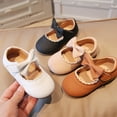 thumbnail image 1 of YHAJDS Girls Princess Dress Shoes Bow Decor Soft Sole Casual Flats for Toddler Big Kid Girl, 1 of 5