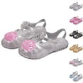 thumbnail image 1 of YHAJDS Girl's Sandals Roman Style Shell Design Jelly Breathable Hollow Out Beach Shoes, 1 of 1