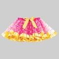 thumbnail image 1 of YHAJDS Girls Mesh Polka Print Layered Tutu Skirt with Lining Elastic Waist Performance Skirt, 1 of 3