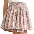 thumbnail image 1 of YHAJDS Girls Skort Print Floral Skort Puffy Princess Style Summer Age 1-8, 1 of 5
