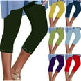 thumbnail image 1 of YHAJDS High Waisted Shorts Women Solid Rhinestone 7 Inches Slim Lounge Wear Daily Casual, 1 of 7