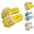 thumbnail image 1 of YHAJDS Kids Solid Color Pearl Princess Slide Sandals Soft Sole Summer Beach Shoes, 1 of 4