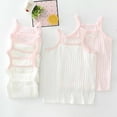 thumbnail image 1 of YHAJDS Little Girl Cotton Spandex Tank Top 2 Pack Sleeveless Undershirt Tee, 1 of 5