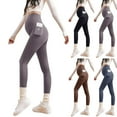 thumbnail image 1 of YHAJDS Maternity Yoga Pants With Pockets Seamless Slim Over The Belly Long Leggings For Daily Wear, 1 of 5